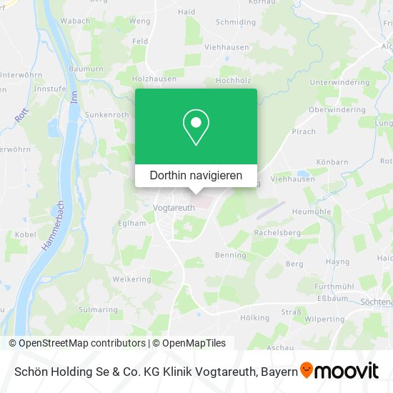 Schön Holding Se & Co. KG Klinik Vogtareuth Karte