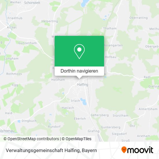 Verwaltungsgemeinschaft Halfing Karte