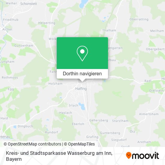 Kreis- und Stadtsparkasse Wasserburg am Inn Karte