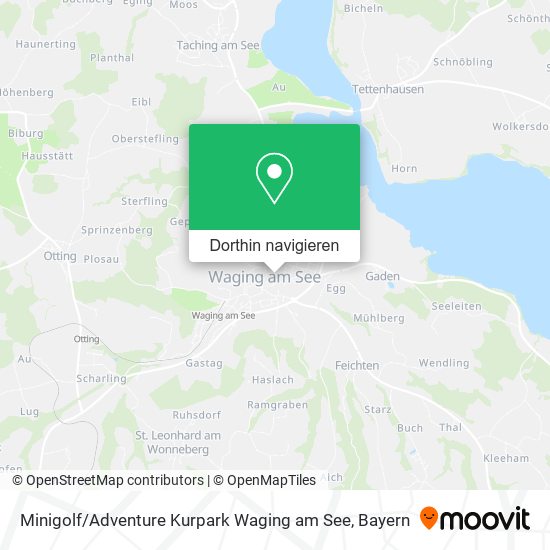 Minigolf / Adventure Kurpark Waging am See Karte