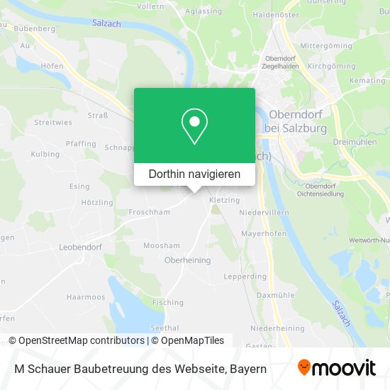 M Schauer Baubetreuung des Webseite Karte