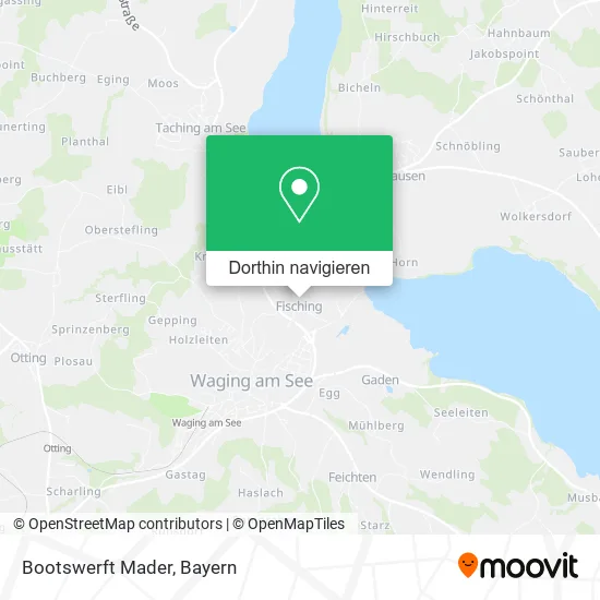 Bootswerft Mader Karte