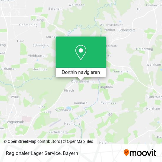 Regionaler Lager Service Karte