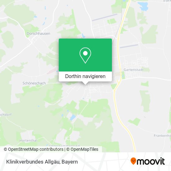 Klinikverbundes Allgäu Karte