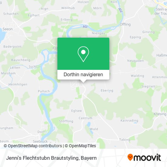 Jenni's Flechtstubn Brautstyling Karte