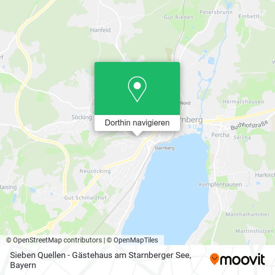 Sieben Quellen - Gästehaus am Starnberger See Karte