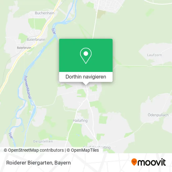 Roiderer Biergarten Karte