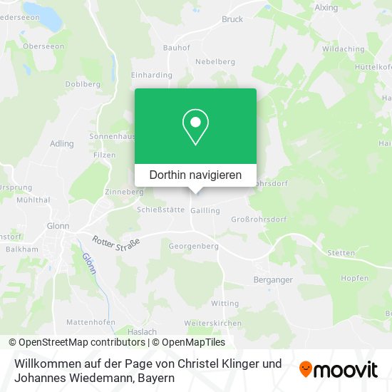 Willkommen auf der Page von Christel Klinger und Johannes Wiedemann Karte