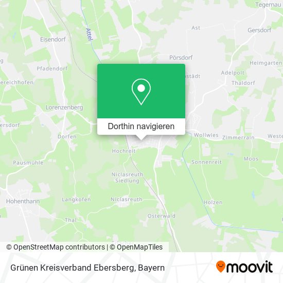 Grünen Kreisverband Ebersberg Karte