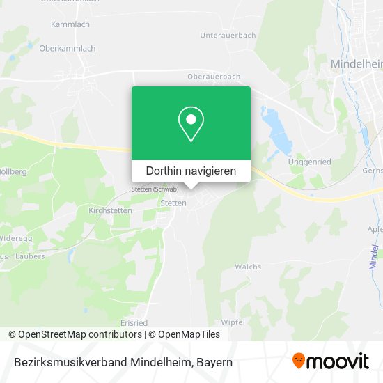 Bezirksmusikverband Mindelheim Karte