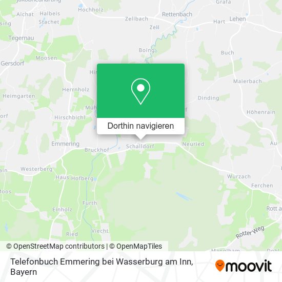 Telefonbuch Emmering bei Wasserburg am Inn Karte