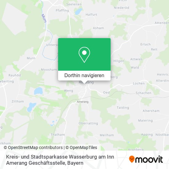 Kreis- und Stadtsparkasse Wasserburg am Inn Amerang Geschäftsstelle Karte