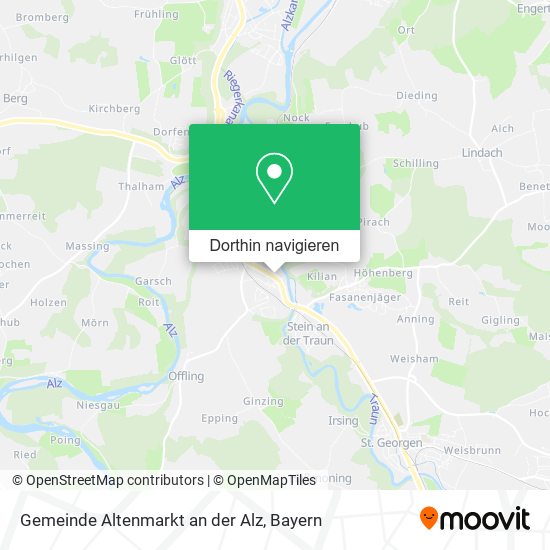 Gemeinde Altenmarkt an der Alz Karte