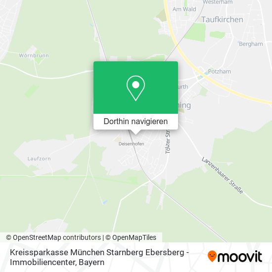 Kreissparkasse München Starnberg Ebersberg - Immobiliencenter Karte