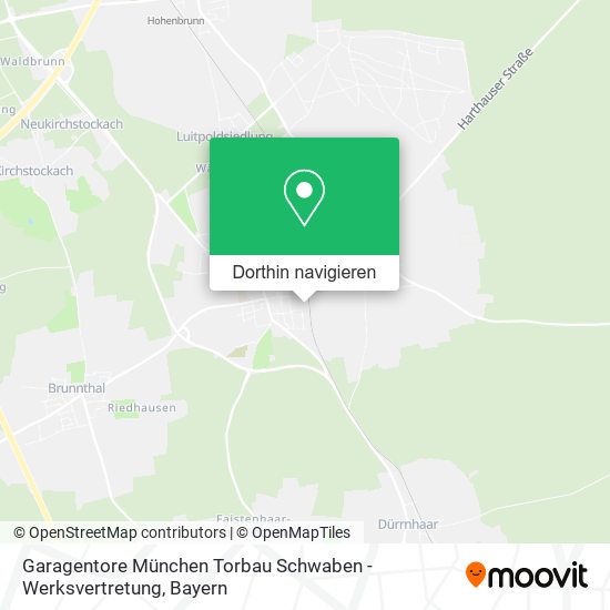 Garagentore München Torbau Schwaben - Werksvertretung Karte