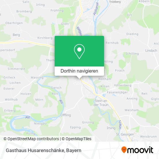 Gasthaus Husarenschänke Karte
