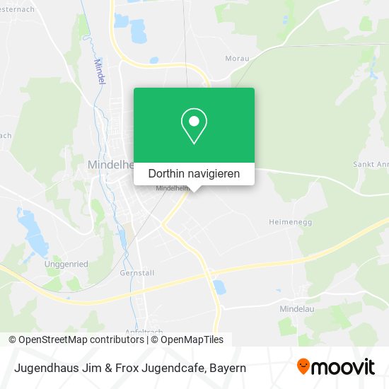 Jugendhaus Jim & Frox Jugendcafe Karte