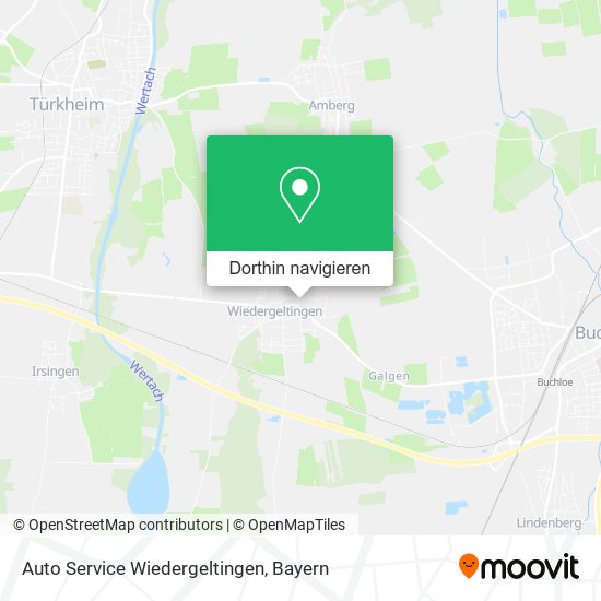 Auto Service Wiedergeltingen Karte