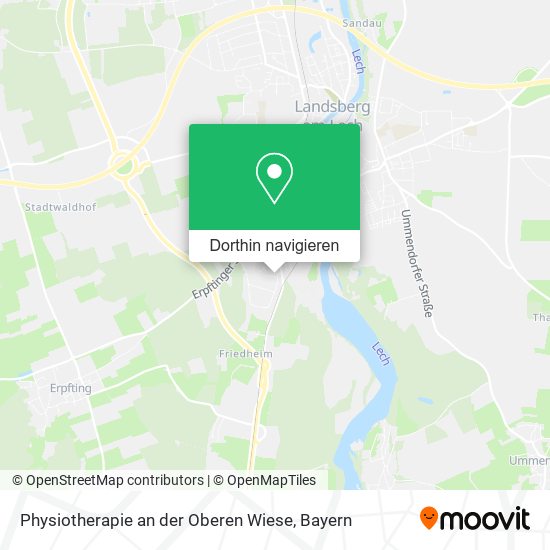 Physiotherapie an der Oberen Wiese Karte