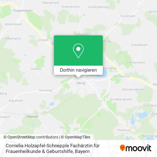 Cornelia Holzapfel-Schnepple Fachärztin für Frauenheilkunde & Geburtshilfe Karte