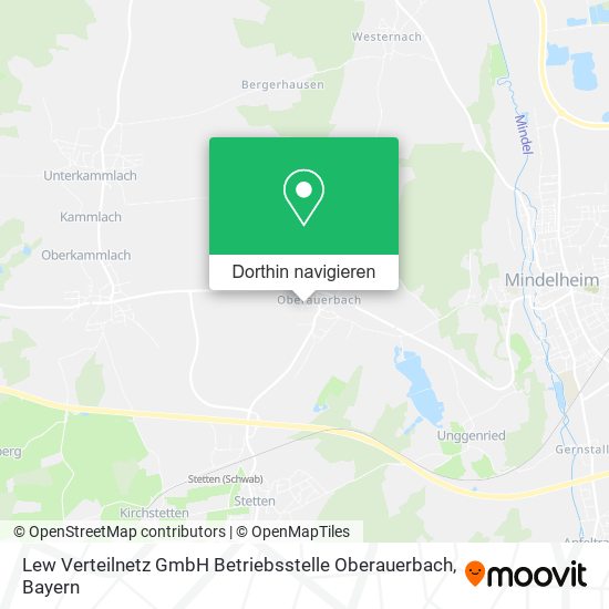 Lew Verteilnetz GmbH Betriebsstelle Oberauerbach Karte