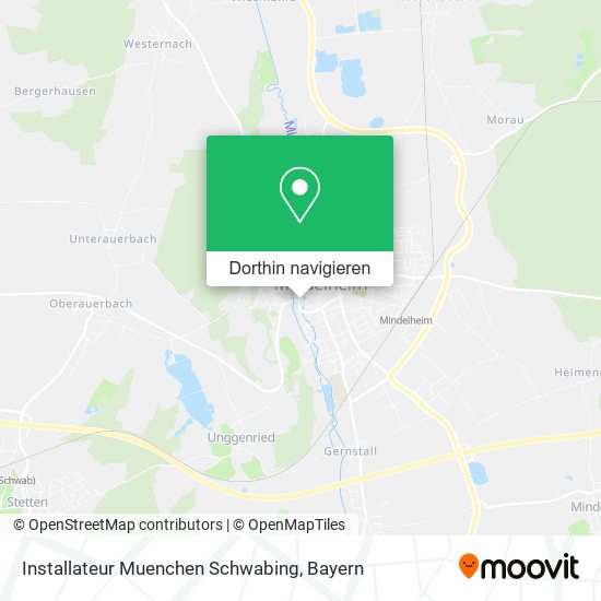 Installateur Muenchen Schwabing Karte