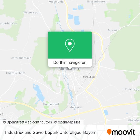 Industrie- und Gewerbepark Unterallgäu Karte