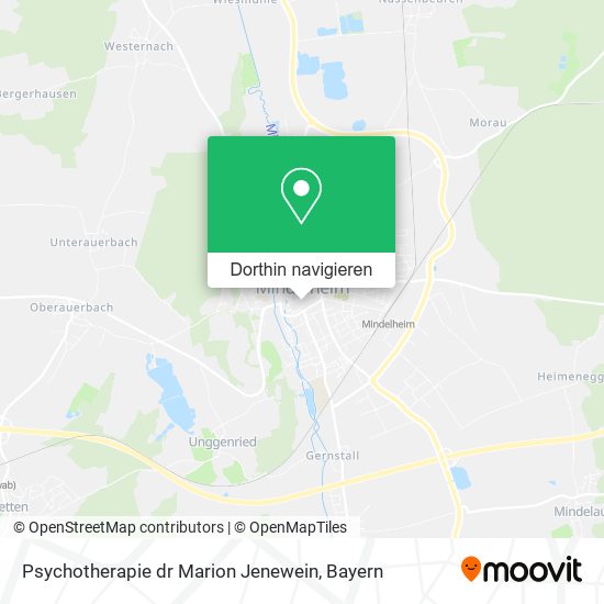 Psychotherapie dr Marion Jenewein Karte