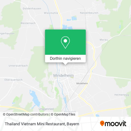 Thailand Vietnam Mini Restaurant Karte