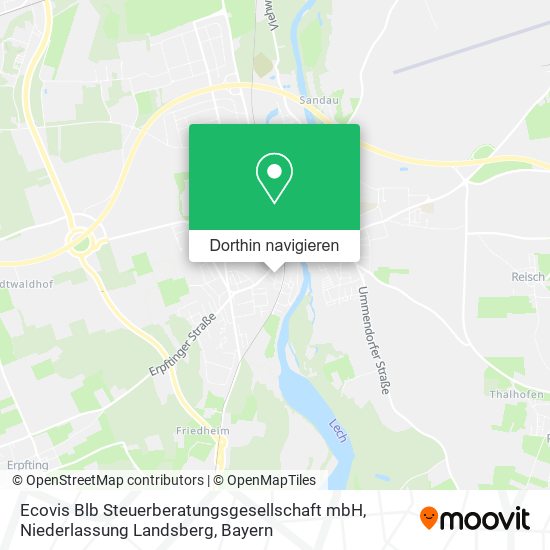 Ecovis Blb Steuerberatungsgesellschaft mbH, Niederlassung Landsberg Karte