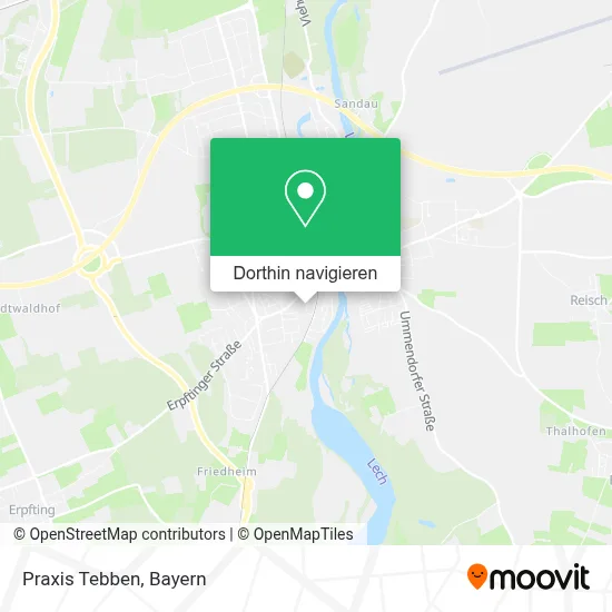 Praxis Tebben Karte