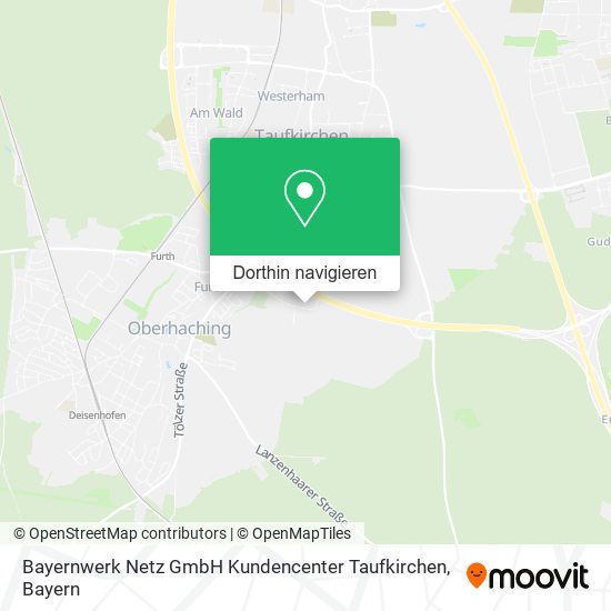Bayernwerk Netz GmbH Kundencenter Taufkirchen Karte