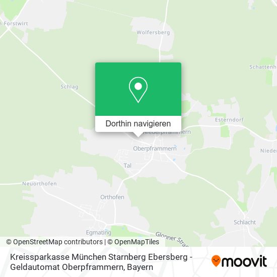 Kreissparkasse München Starnberg Ebersberg - Geldautomat Oberpframmern Karte