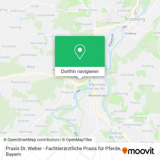 Praxis Dr. Weber - Fachtierärztliche Praxis für Pferde Karte