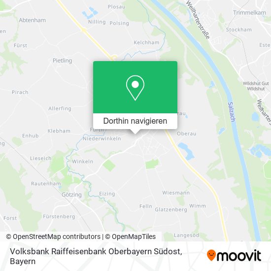 Volksbank Raiffeisenbank Oberbayern Südost Karte