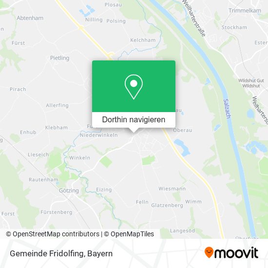 Gemeinde Fridolfing Karte