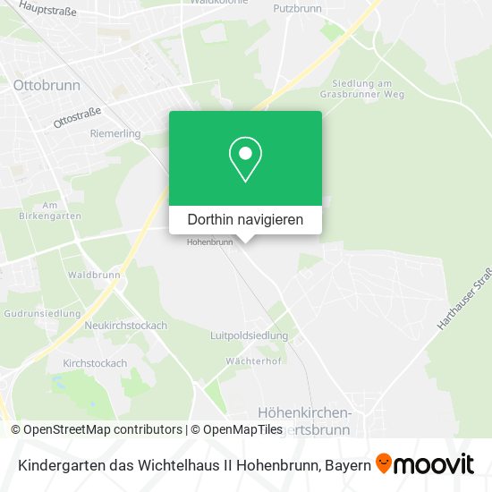 Kindergarten das Wichtelhaus II Hohenbrunn Karte