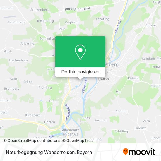 Naturbegegnung Wanderreisen Karte