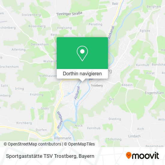 Sportgaststätte TSV Trostberg Karte