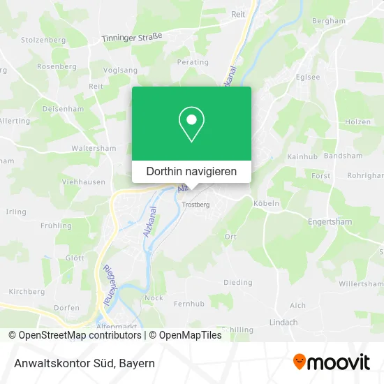 Anwaltskontor Süd Karte