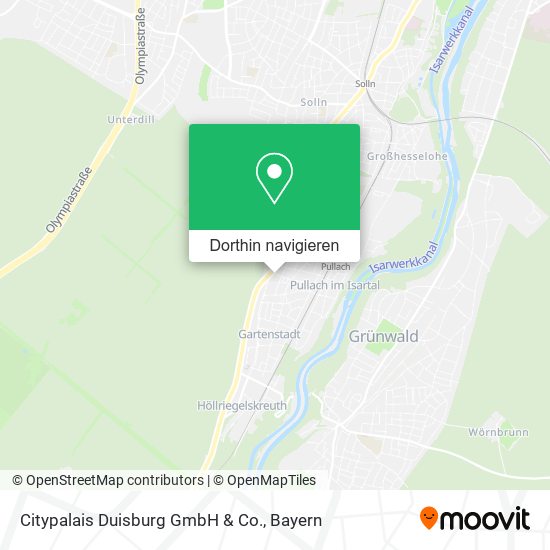 Citypalais Duisburg GmbH & Co. Karte