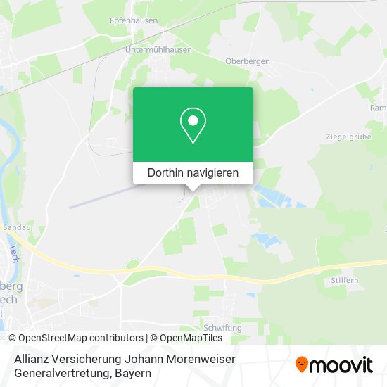 Allianz Versicherung Johann Morenweiser Generalvertretung Karte