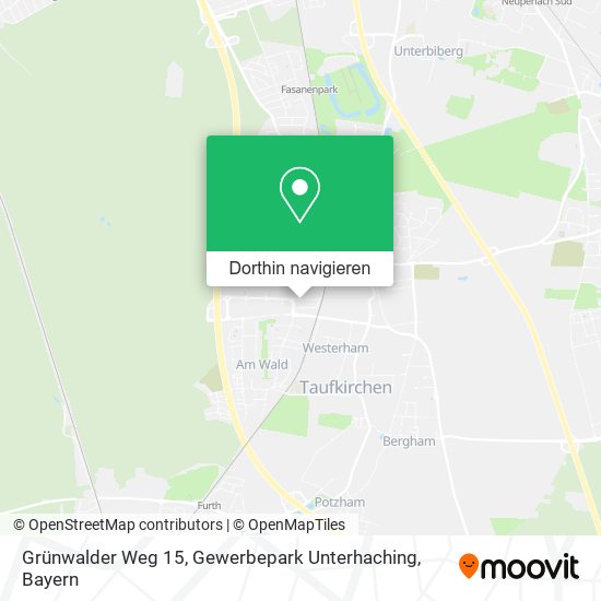 Grünwalder Weg 15, Gewerbepark Unterhaching Karte