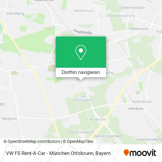 VW FS Rent-A-Car - München Ottobrunn Karte