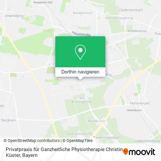 Privatpraxis für Ganzheitliche Physiotherapie Christin Küster Karte