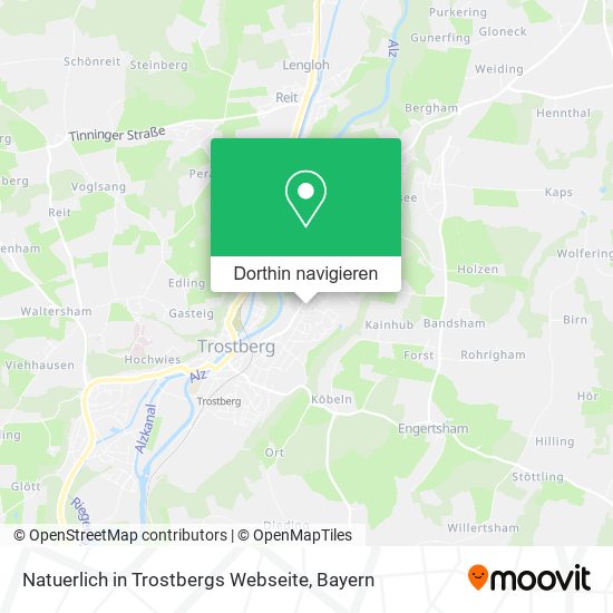 Natuerlich in Trostbergs Webseite Karte