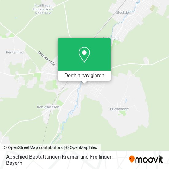 Abschied Bestattungen Kramer und Freilinger Karte