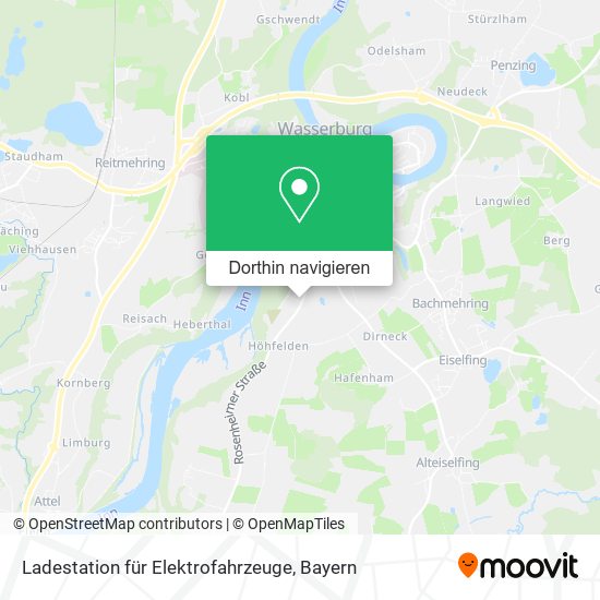 Ladestation für Elektrofahrzeuge Karte