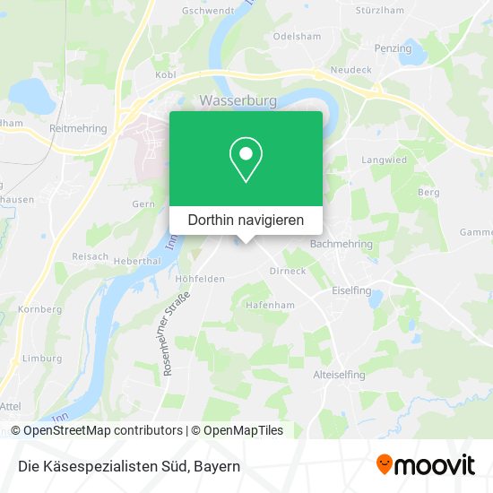 Die Käsespezialisten Süd Karte