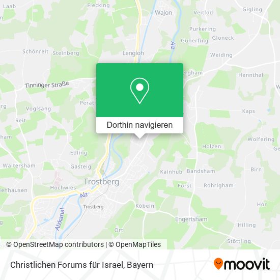 Christlichen Forums für Israel Karte